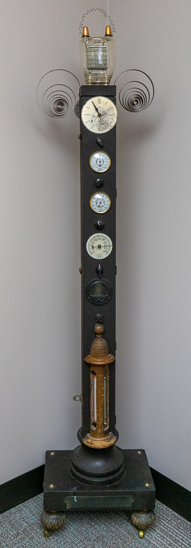 Steampunk-esque grandfather clock.